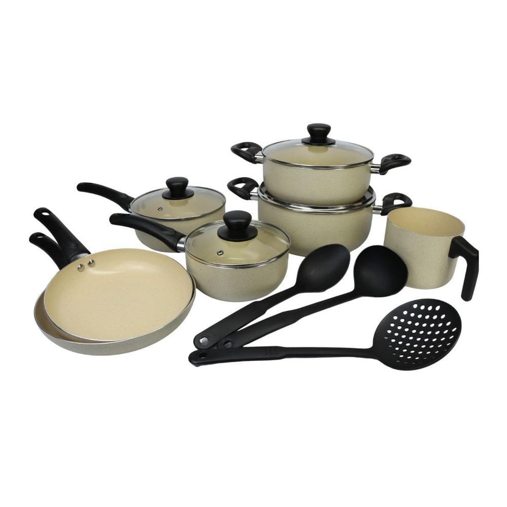 Jogo Panela 10 Peças Revestimento Ceramico Marmore Fratelli