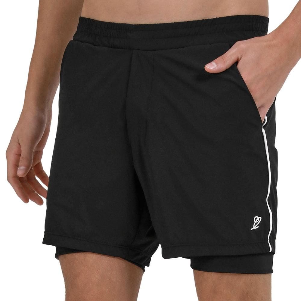 Shorts Slyce 2X1 All Court Preto