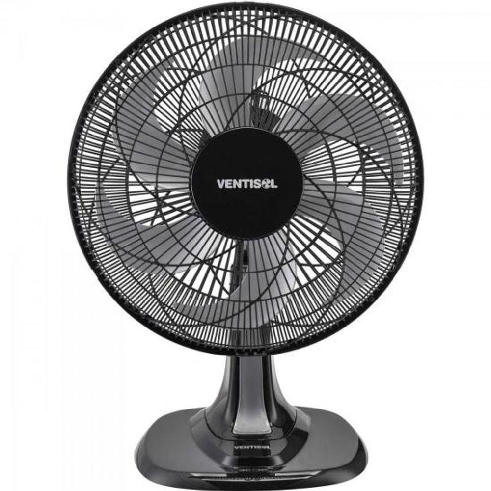 Ventilador De Mesa 40 Cm Com 6 Pas 110V Turbo 6 Preto-cinza Ventisol