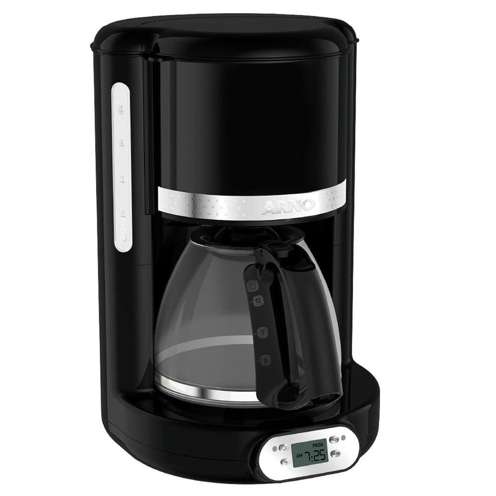 Cafeteira Arno Soleil Preta para Café em Pó