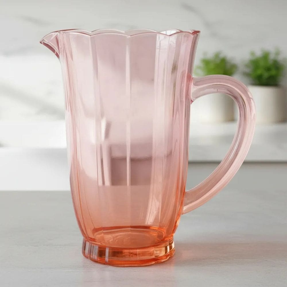 Jarra Peach De Vidro Degradê 1,2 Litros