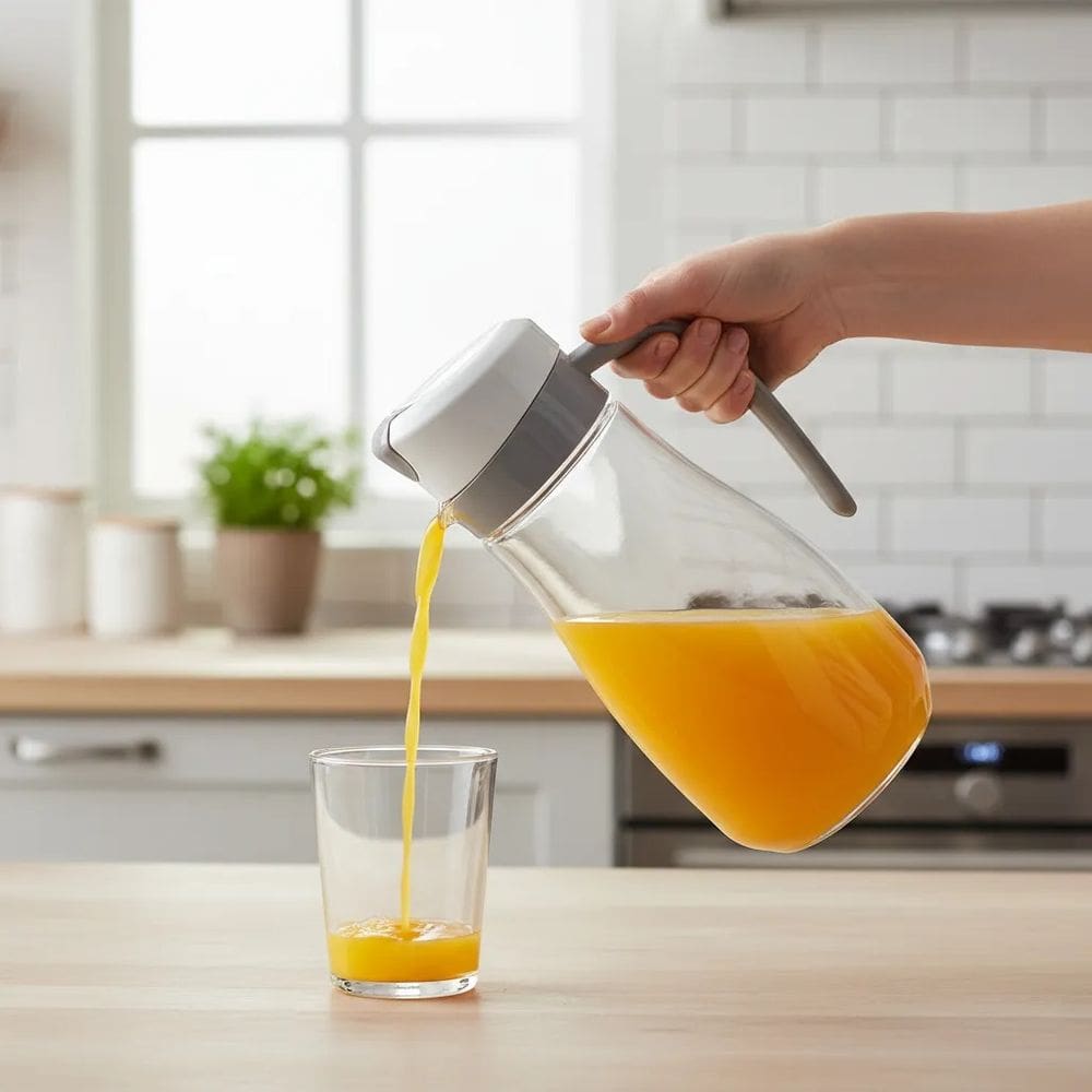 Jarra Paládio de Vidro Cinza 980ml