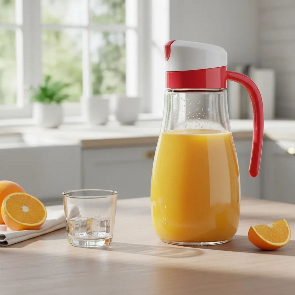 Jarra Paládio de Vidro Vermelha 980ml