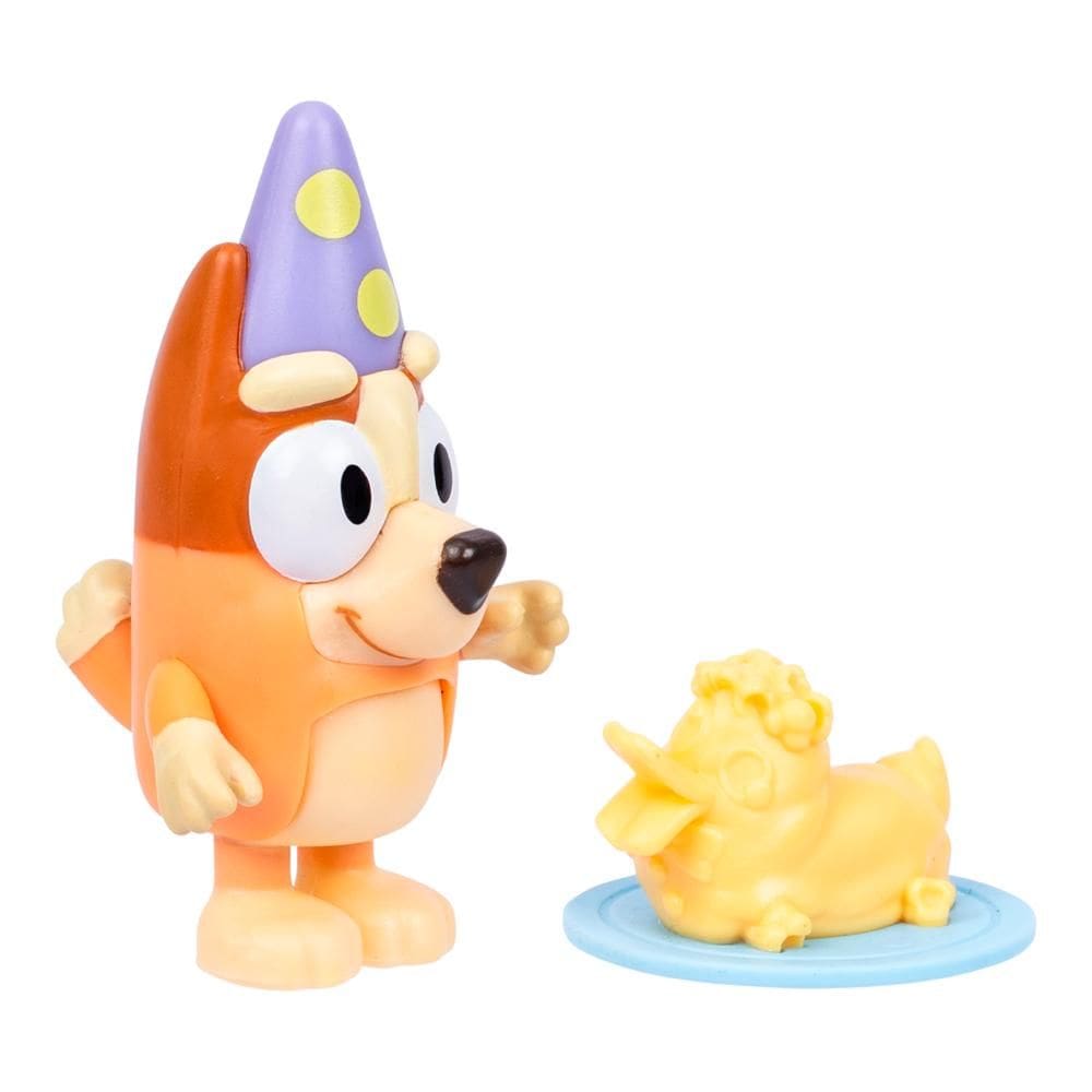 Boneco Colecionável 6 cm Bluey - Bingo com Bolo de Pato