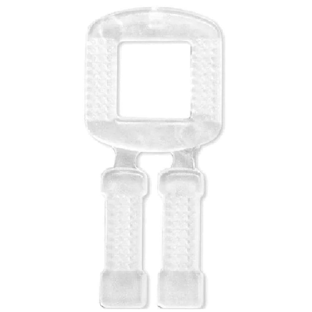 Fivela Plástica Branca Com 1000 Peças - 100.021 - Alpha Pack