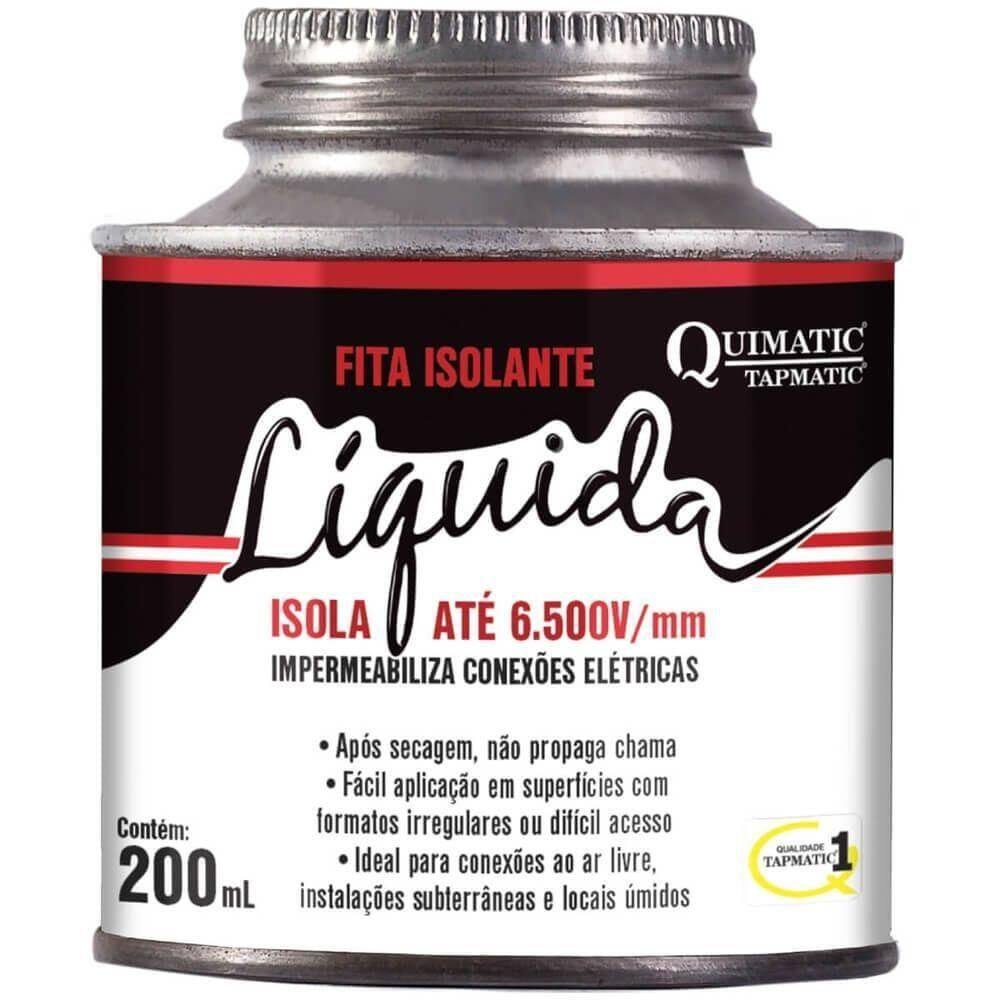 Fita Isolante Líquida Branca 200ml - Bk1 - Tapmatic Fita Isolante Líquida De 200ml Na Cor Branca - Bk1 - Tapmatic