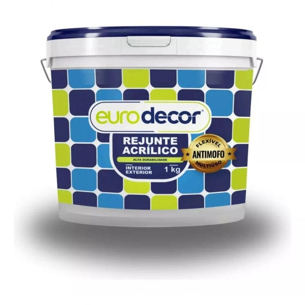 Rejunte P- Construção Eurodecor Rejunte Acrilico Branco 1kg