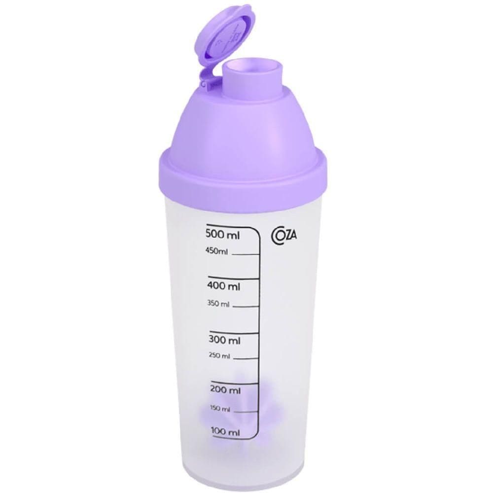 Shakeira Nutri 500ml Com Misturador E Tampa Lilás - 13154-0521 - Coza