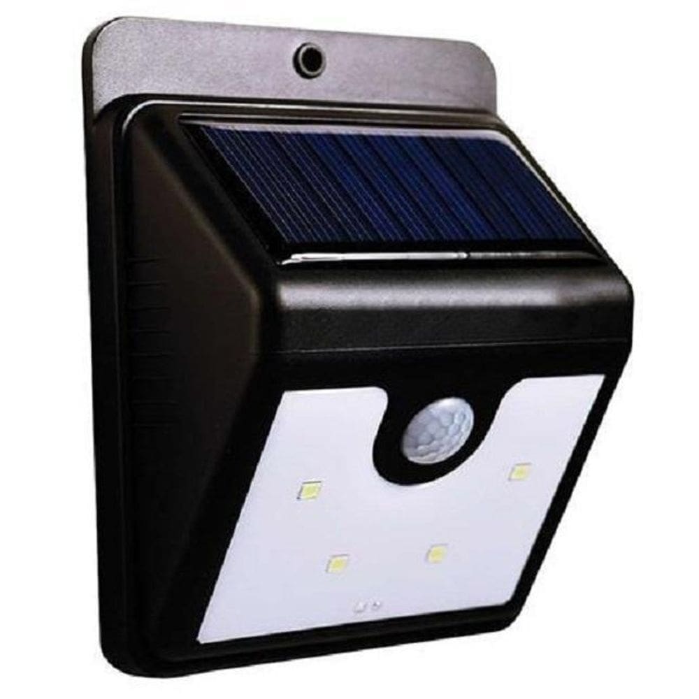 Luminária Led Parede Solar Jardim Externa