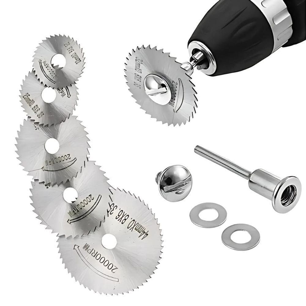 Kit Mini Discos Serra Circular Ferramenta Compacta E