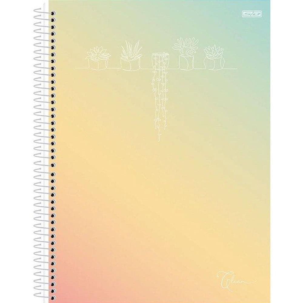 Caderno Espiral Capa Dura 140x200mm 80 Folhas - Pacote 10