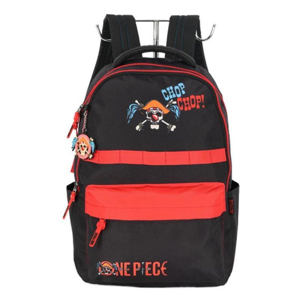 Mochila De Costas Juvenil  One Piece Com Chaveiro
