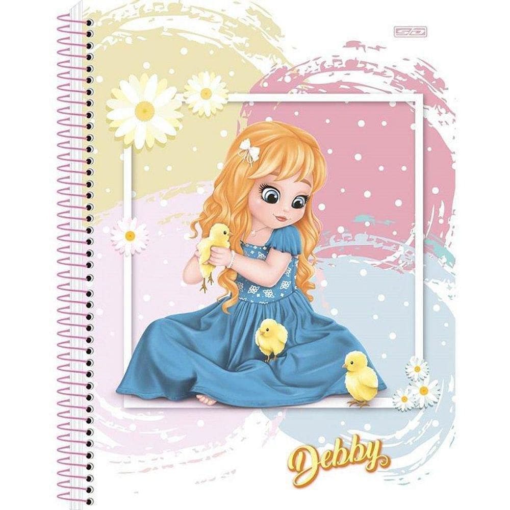 Caderno Espiral Debby Capa Dura 140x200mm 80 Folhas