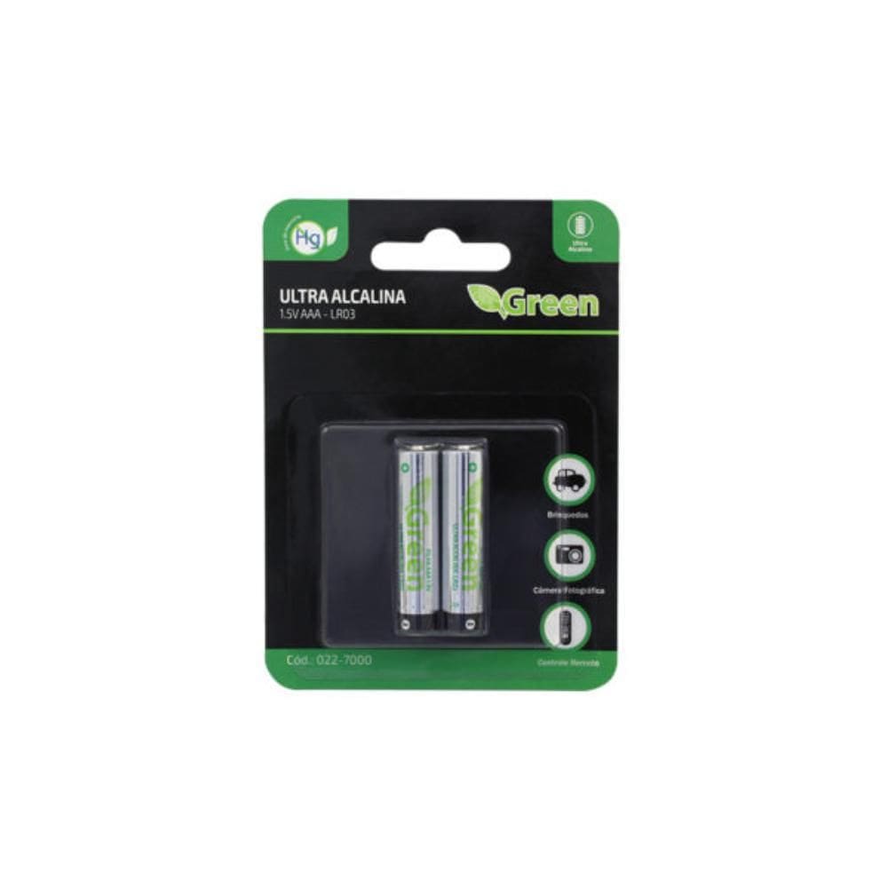 Pilha Ultra Alcalina Aaa Palito  Blister 2 Unidades