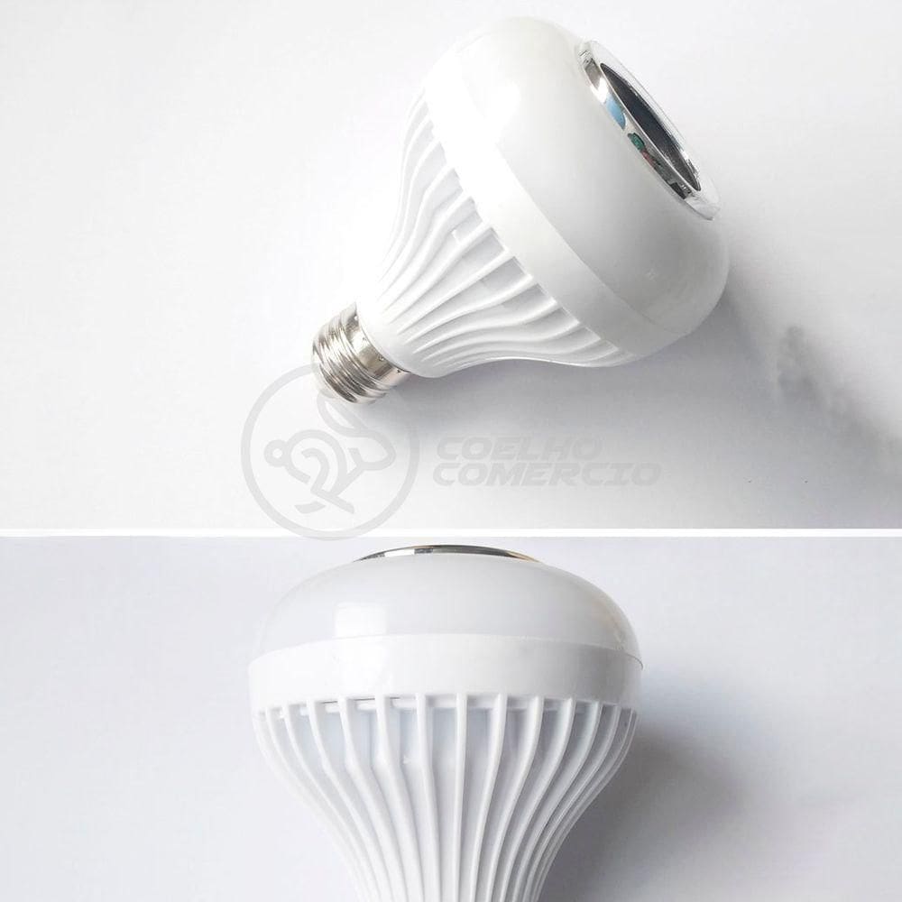 Lâmpada Led 12W E27 Rgb Colorida Com Caixa De Som Bluetooth