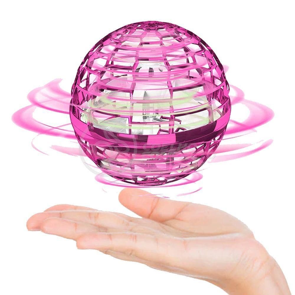 Bola Spinner Voadora Led Divertido Colorido Rgb - Rosa