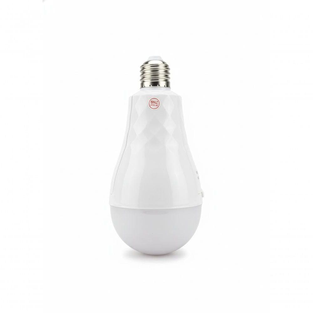 Lâmpada De Emergência Led 20w Inteligente Bivolt Recarregável Soquete E27