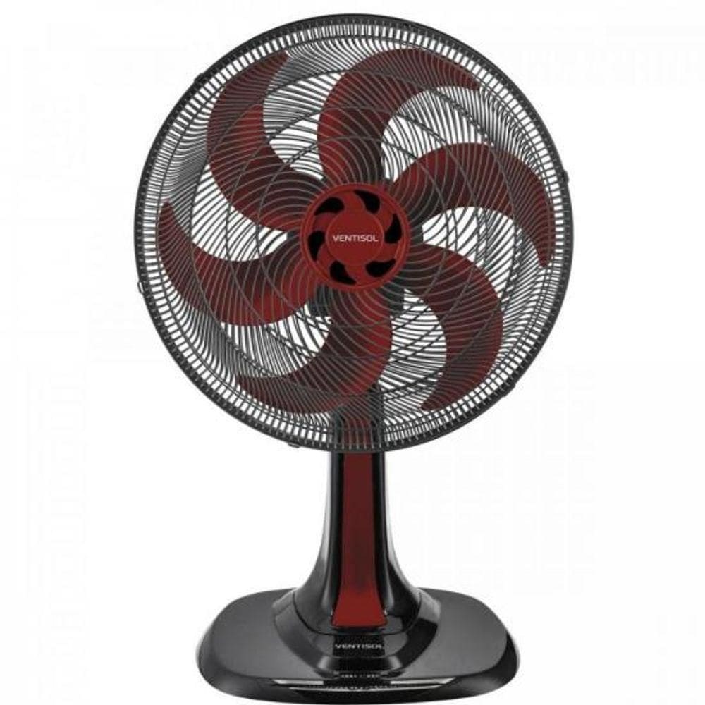 Ventilador De Mesa 30cm 220V Turbo6 Vermelho Ventisol