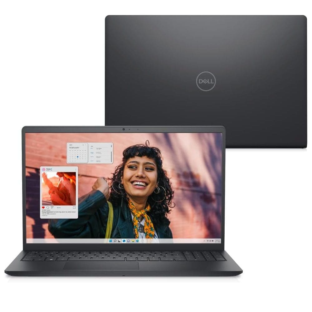 Notebook Dell Inspiron 15 I15-I1300-A30P 15.6” FHD 120Hz Intel Core i5-1334U, RAM 8GB DDR4, 512GB NVMe, Win11, Preto