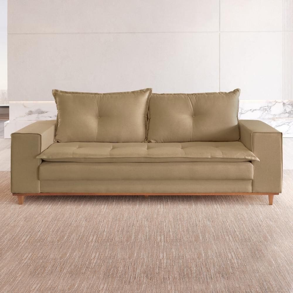 Sofá Living Verona 3 Lugares 2,00m Castor