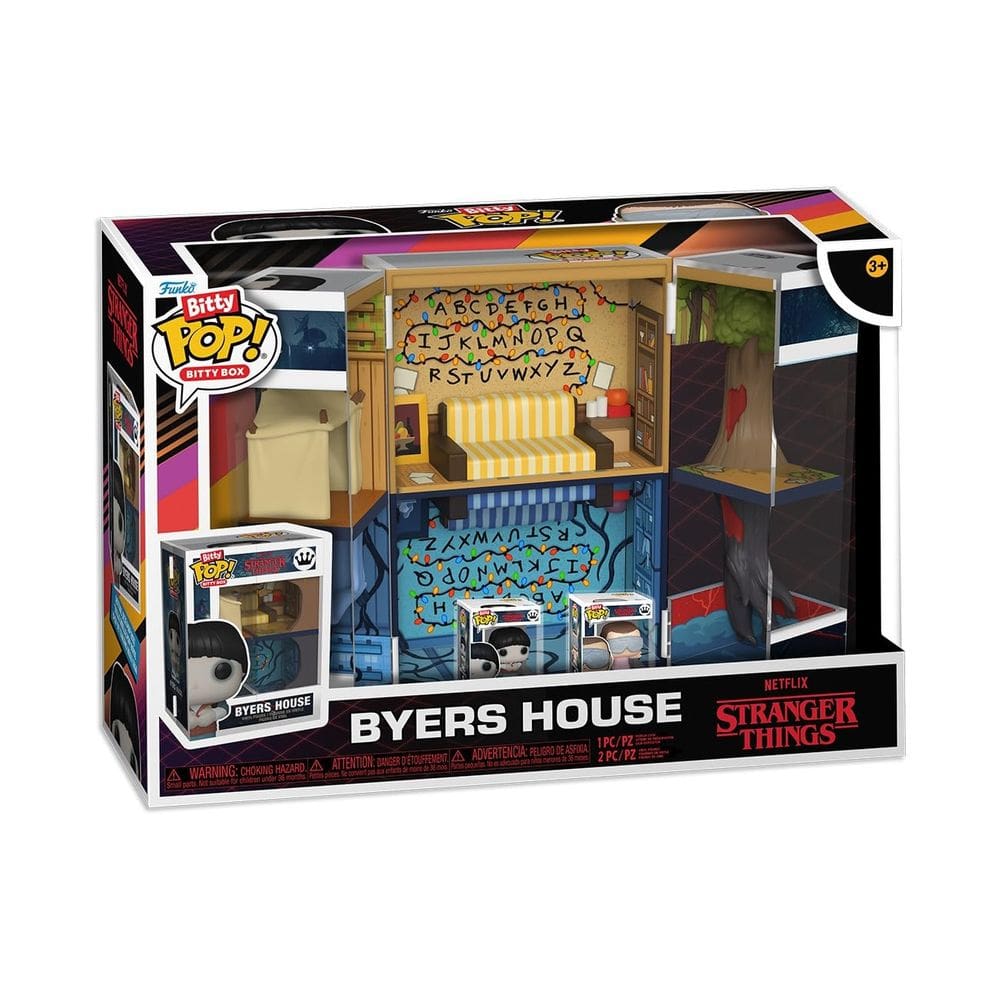 Estatueta Funko Byers House Playset com 2 mini bonecos de 2,2 cm