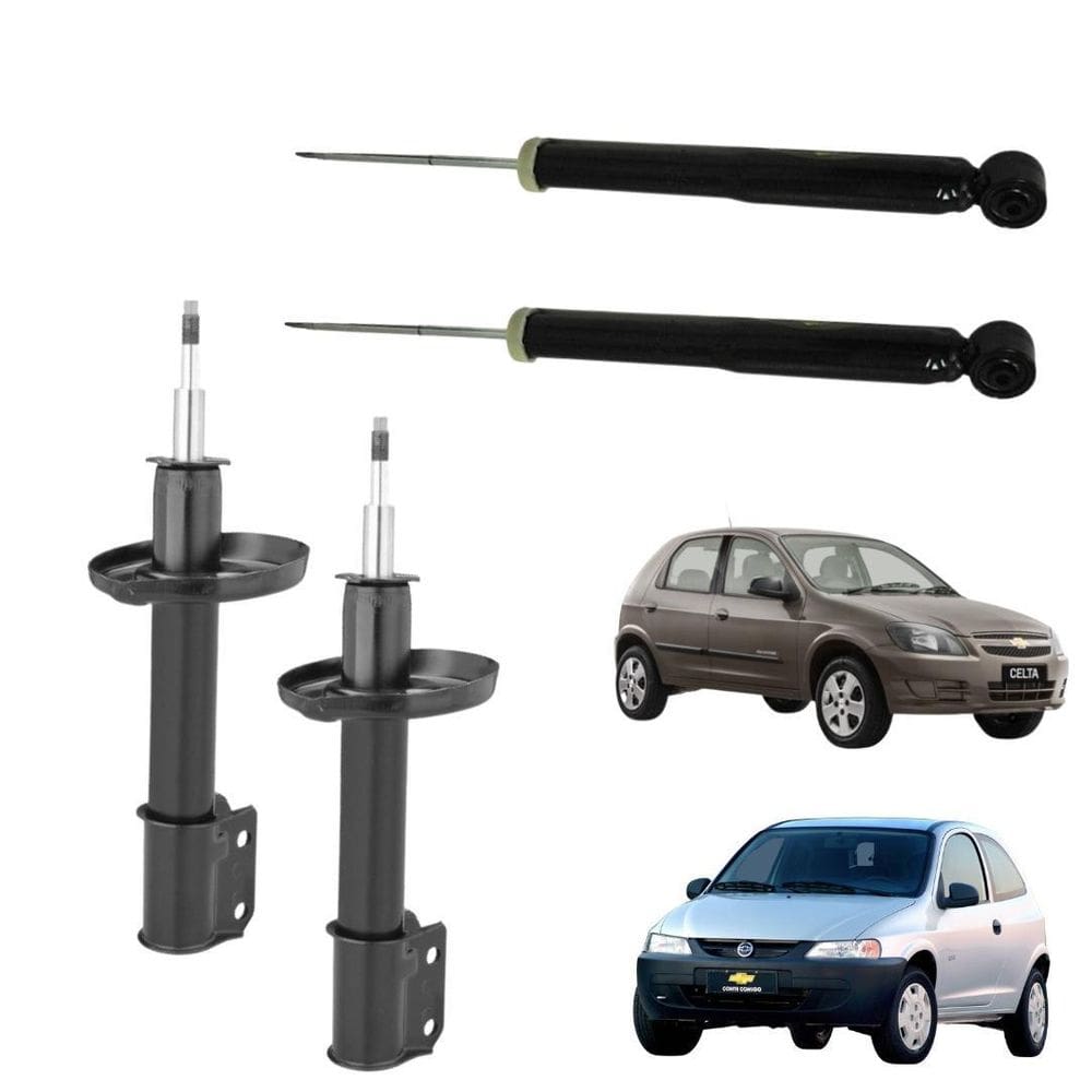 Par Amortecedor Dianteiro E Traseiro Celta 2000 A 2016