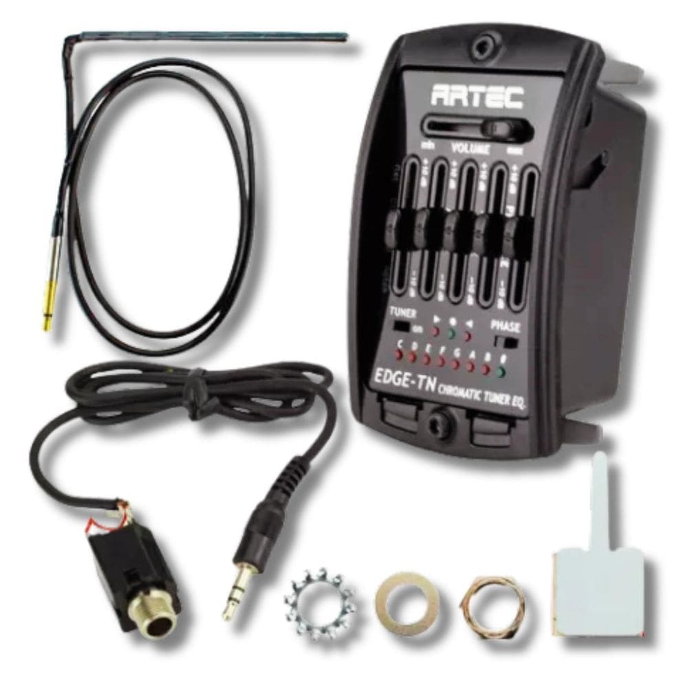 Pré Equalizador Aço 5 Bandas Afinador Artec Edge Tn607Bk