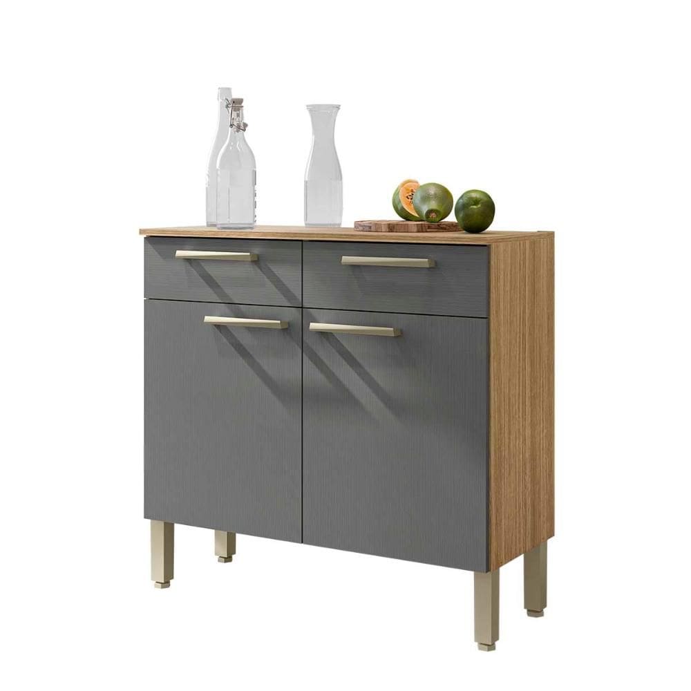 Gabinete de Cozinha 0,90 cm 2 Portas Nala Kits Paraná