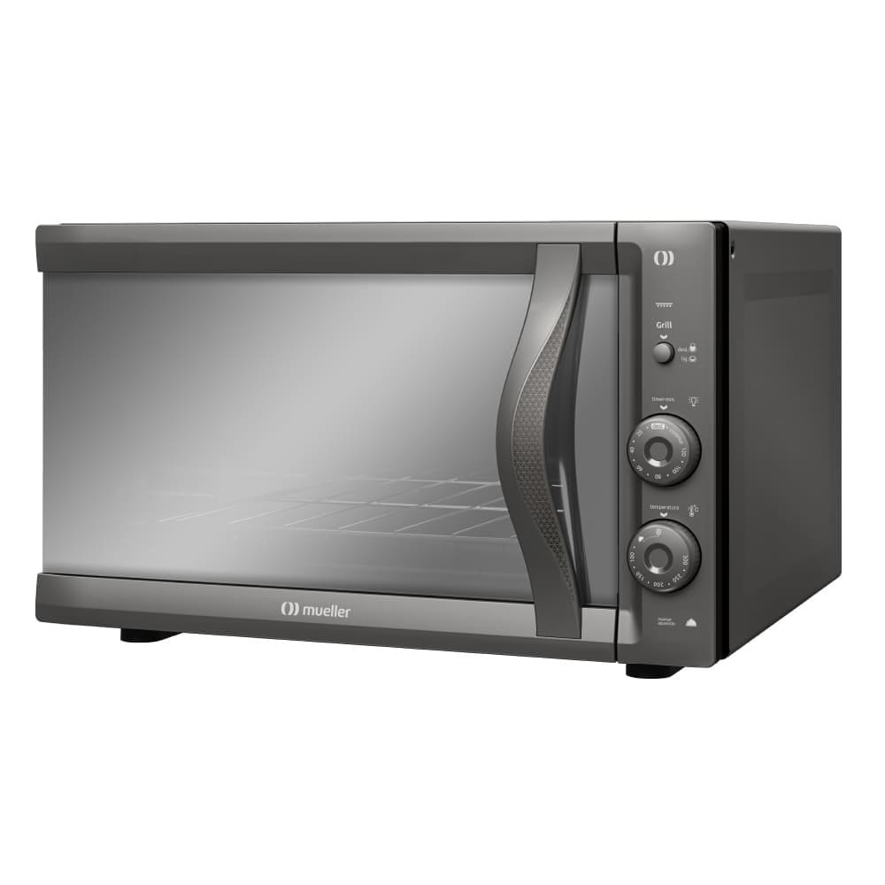 Forno Elétrico de Bancada Mueller MFB50F Espelhado 50L Vidro Duplo-127v