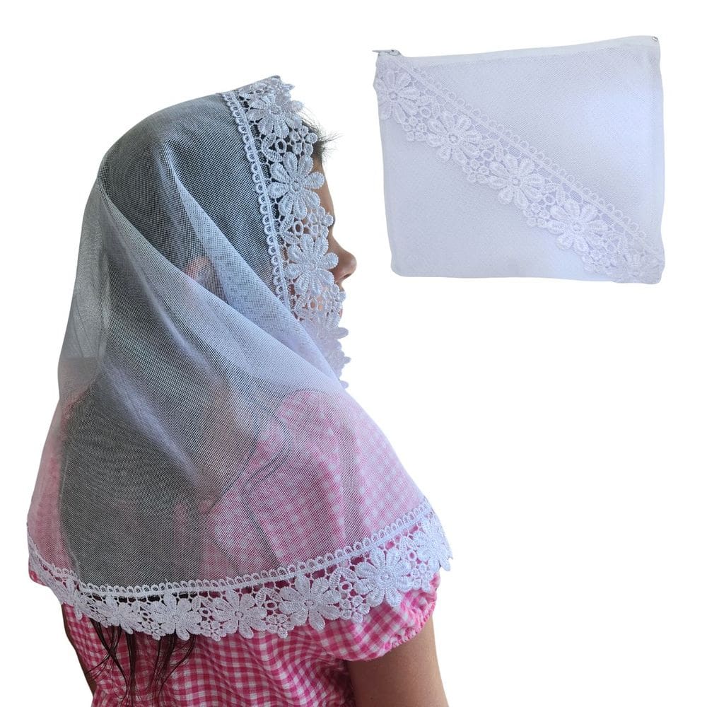 Véu CCB Infantil Flores 4 a 8 Anos