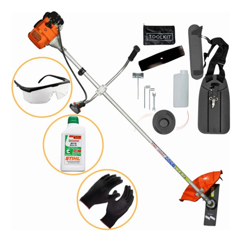 Roçadeira Profissional + Oleo Stihl 2t Da Anmax Cg430 - 43cc
