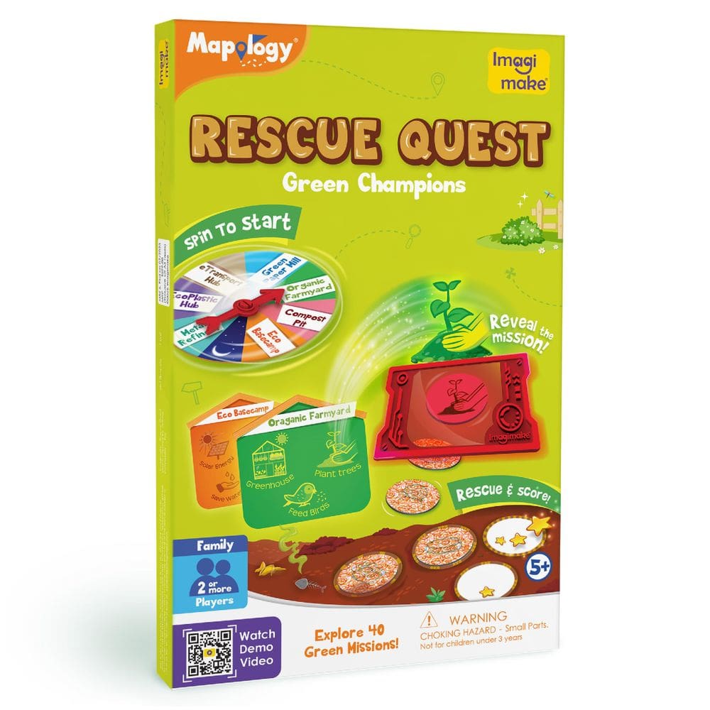Jogo de mesa Imagimake Rescue Quest Green Champions