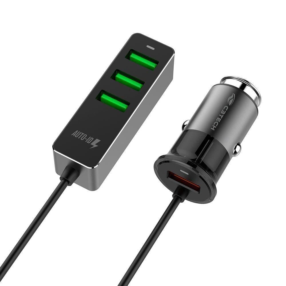Carregador Veicular C3tech Ucv-q430bk Com 4 Usb Quick Charge