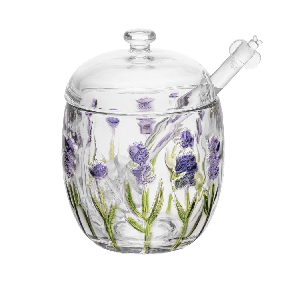 Meleira de Cristal C/Pegador Plástico Lavanda Hand Painting 200ml Lyor