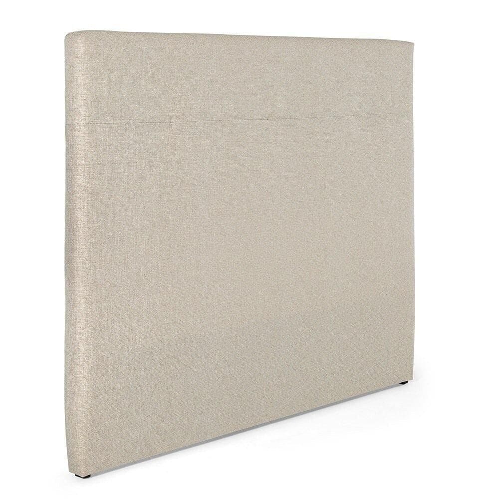 Cabeceira Casal Édez Serena Estofada Linho Bege, 138 cm