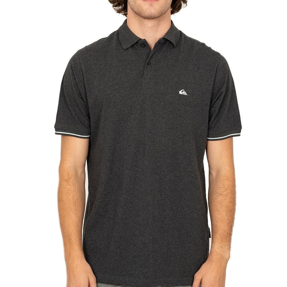 Camisa QuiksilverPolo Light Line SM26 Masculina Preto Mescla