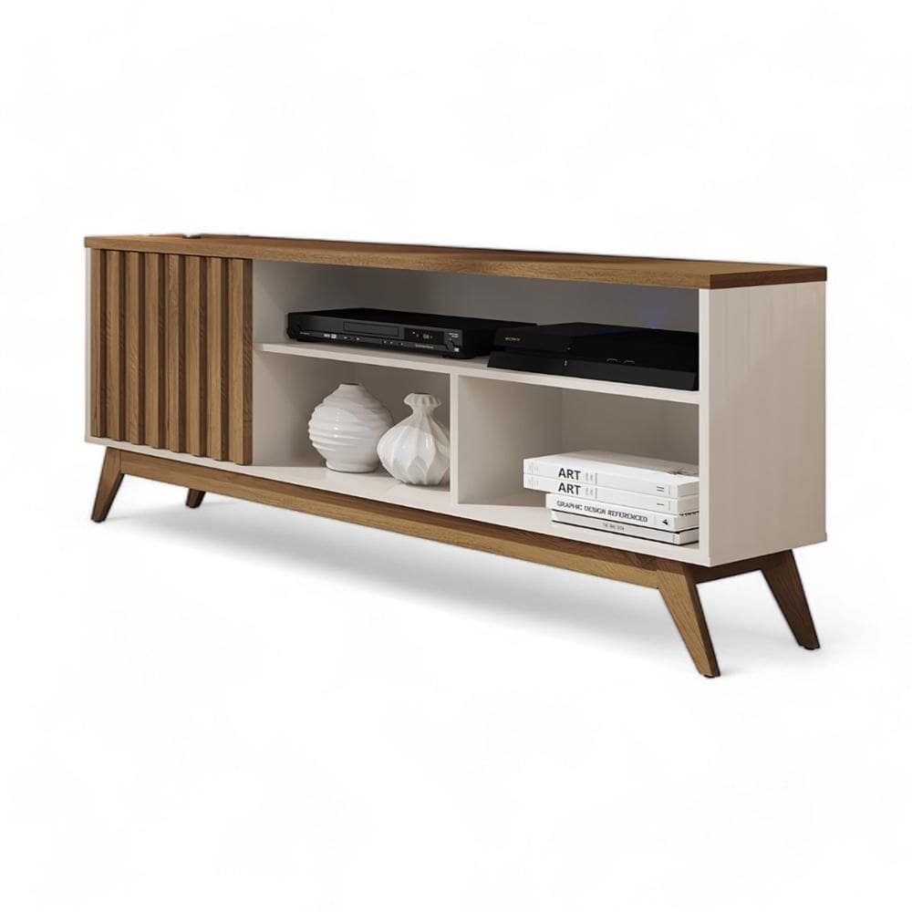 Rack Malbec Wood Ripado Off White e Freijo Giga