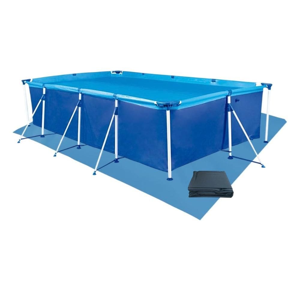 Piscina Retangular 6200 Litros Estruturada Premium Capa e Forro Mor