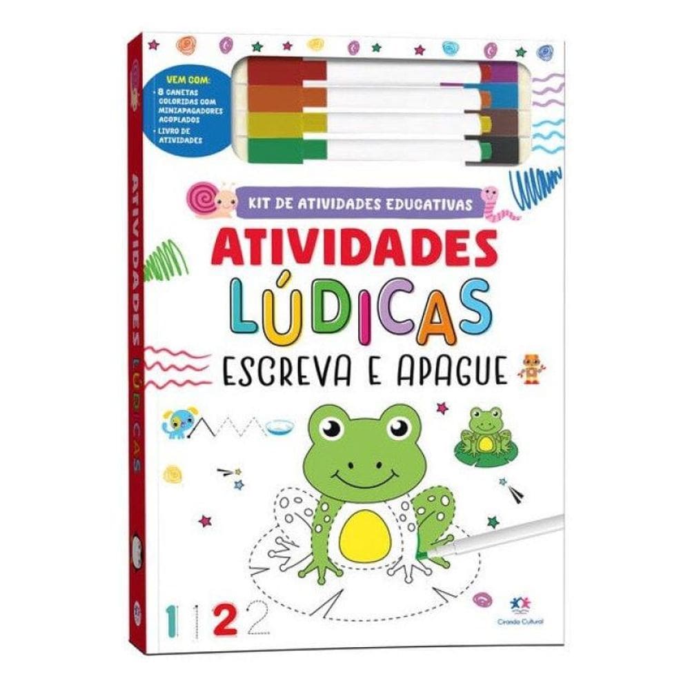 Atividades Lúdicas - Kit Escreva E Apague