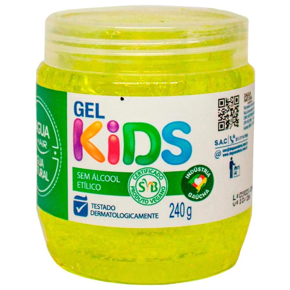 Gel Fixador Capilar Kids Dagua Natural Hair Sem Álcool Testado Dermatologicamente Vegano 240g