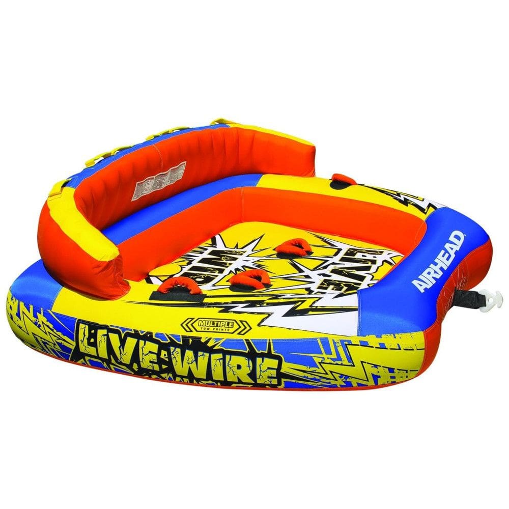 Boia Rebocável Inflável Para 3 Pessoas, Resistente, Amarela, AIRHEAD AHLW 3, Amarelo