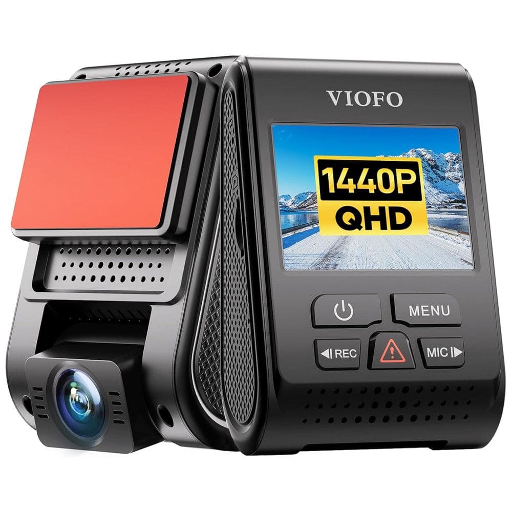 Câmera Veicular A119 Full HD 2160p, 140, com GPS e Controle Remoto, Gravação 4K Ultra HD, Visão Noturna, Wi Fi, VIOFO A119V3GPS, Preto