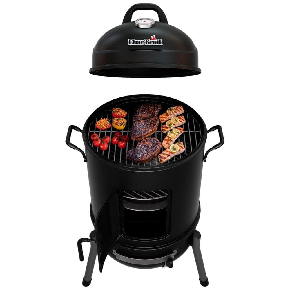 Churrasqueira a Carvão Portátil e Compacto serve até 4 Pessoas, CHAR BROIL 18202075, Preto