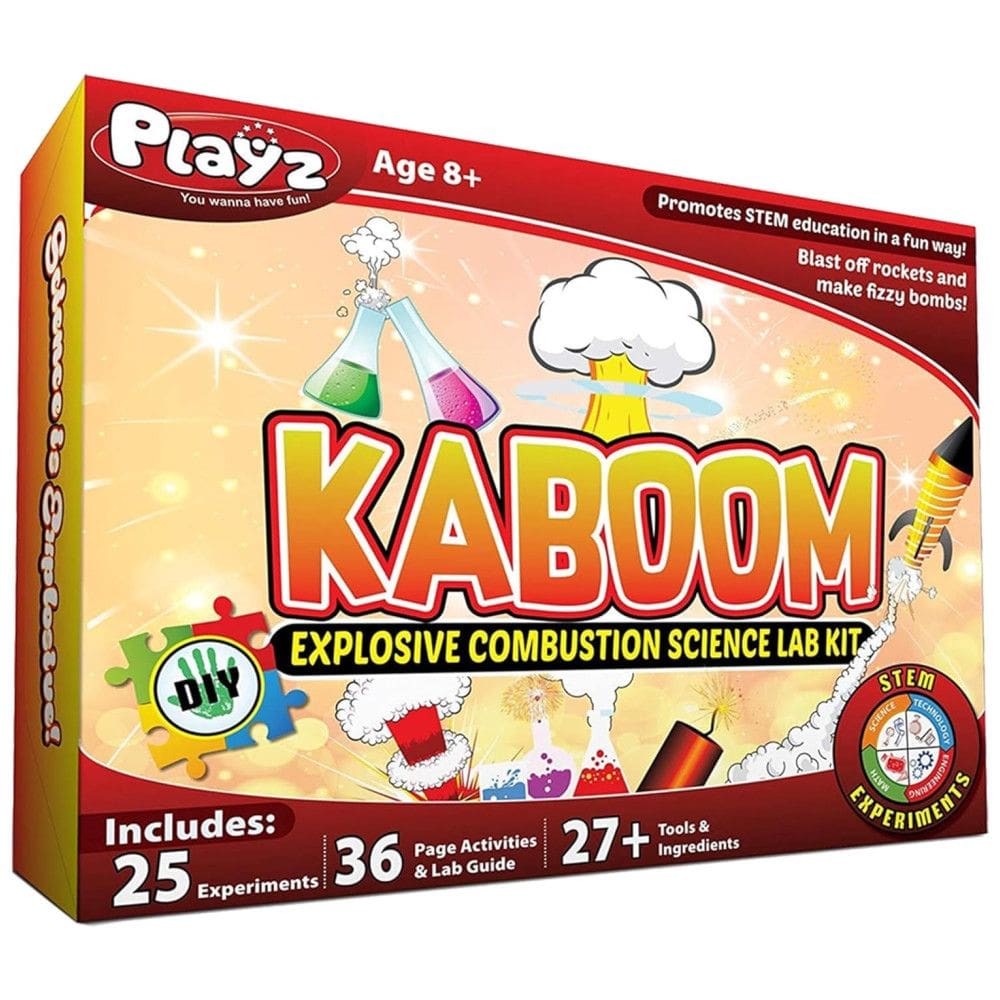 Kit de 50 experimentos científicos para crianças de 8 a 12 anos com 25 tokens de Playz diversão e aprendizado garantidos