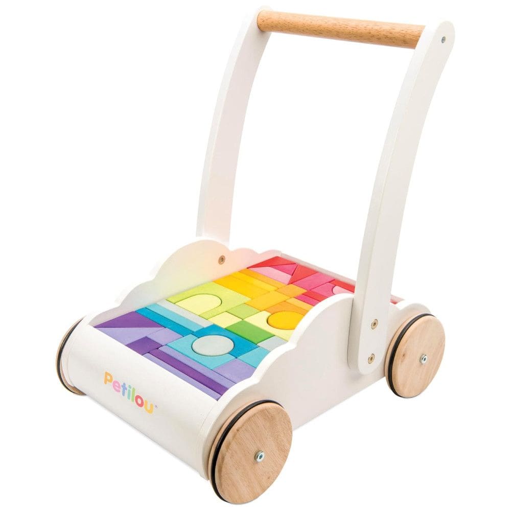 Andador Educativo Arco-Íris com Nuvem, Ideal Para Meninos e Meninas a Partir de 1 Ano, Com 45 Blocos, Le Toy Van, Multicolorido