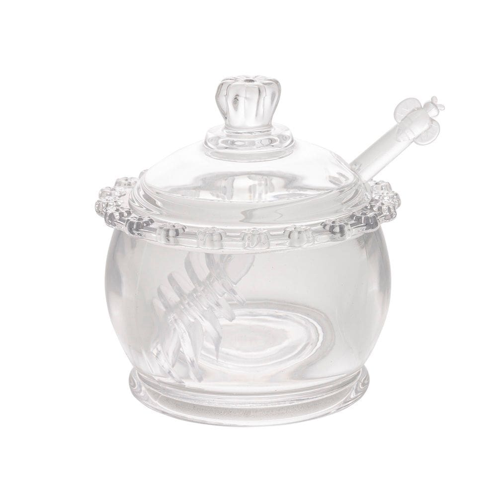 Meleira de Cristal C/Pegador Plástico Daisy Transparente 200ml Wolff