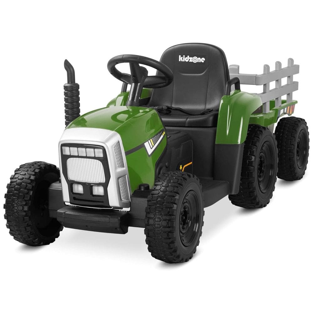 Trator elétrico infantil com pneus EVA e motores duplos de 35W - 12V7AH Premium, Kidzone