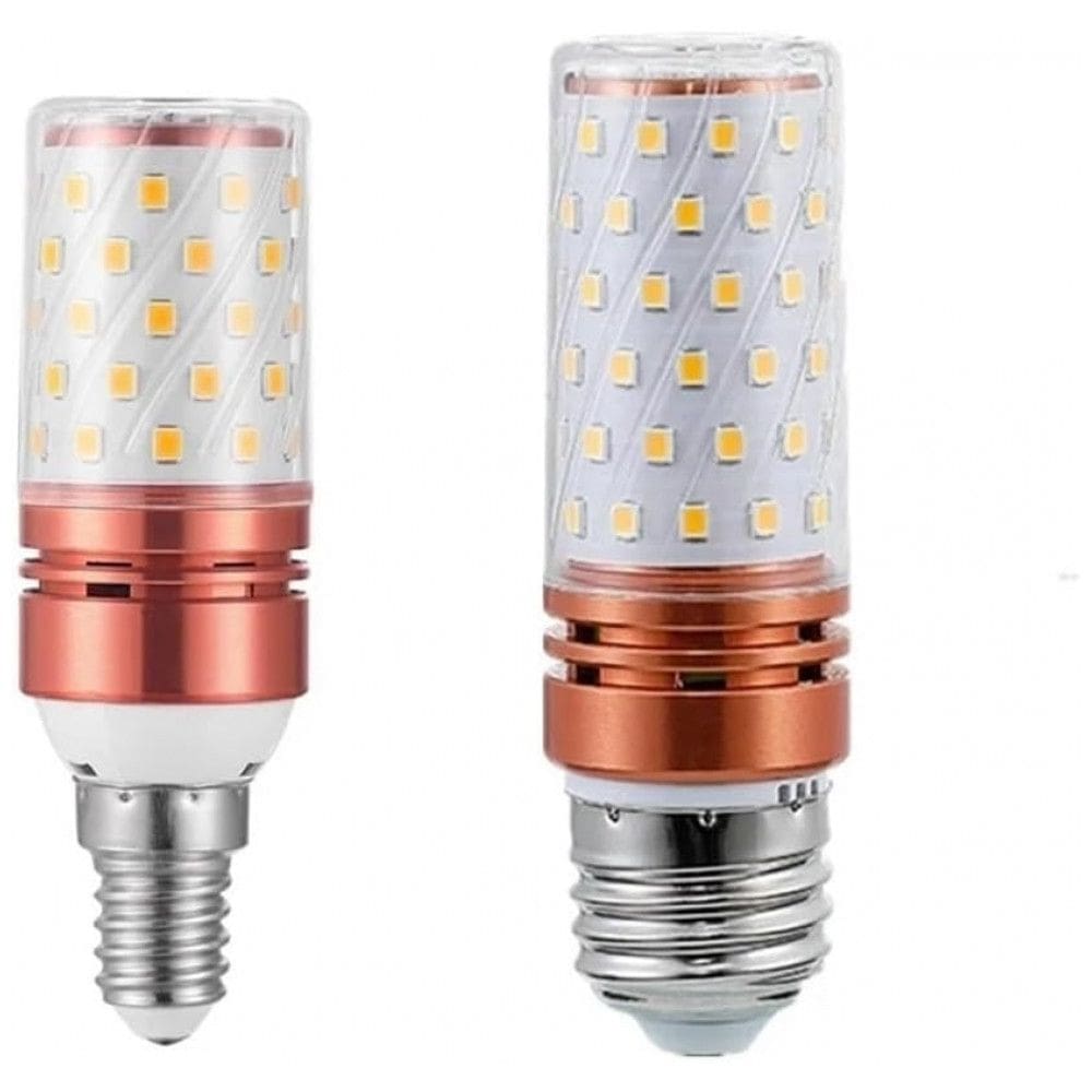 Kit 10 Lâmpadas LED Milho E14 E27 12W Bivolt Tricolor 3000K 4000K 6000K para Casa e Chandelier,AGIPS
