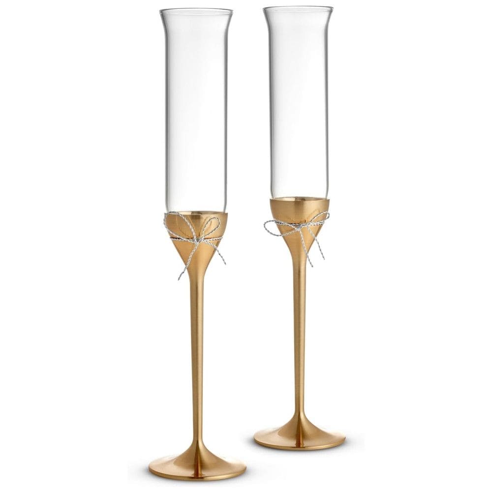 Conjunto de Taças para Champanhe de 150mL para Qualquer Ocasião Especial com Estilo Clássico e 2 Peças, Wedgwood, Dourada