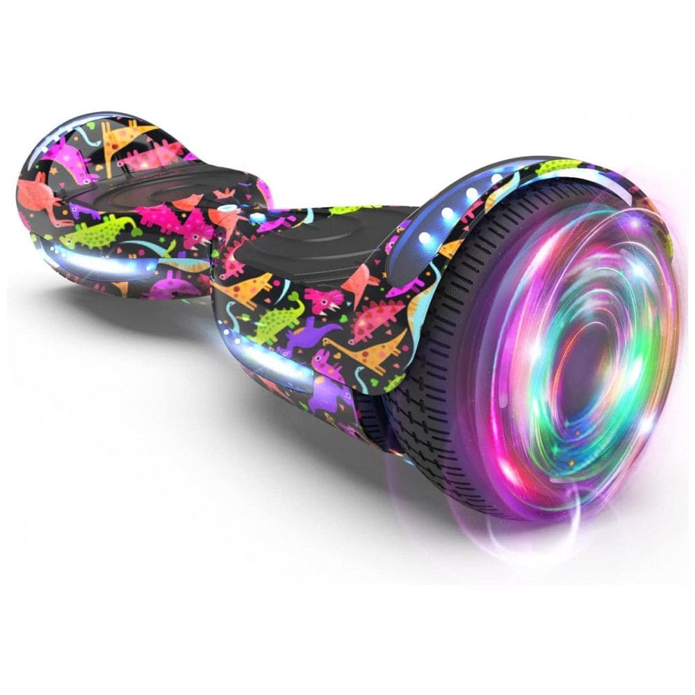 Hoverboard HOVERSTAR HS2.01 Bluetooth Flash Wheel com Rodas LED – Revestido Dinossauro